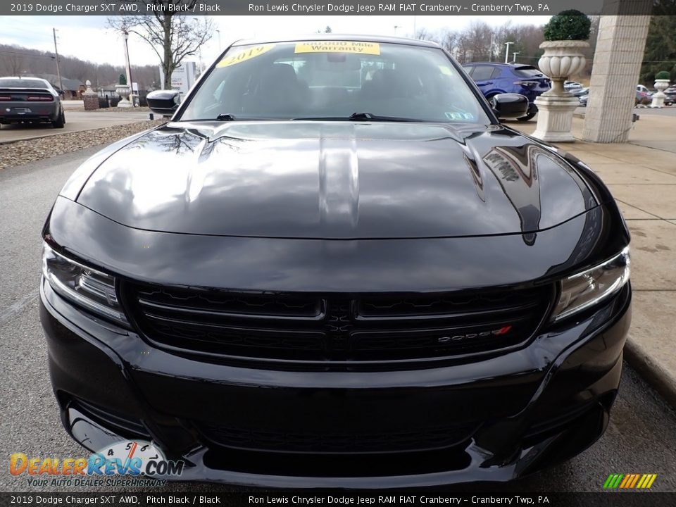 2019 Dodge Charger SXT AWD Pitch Black / Black Photo #8