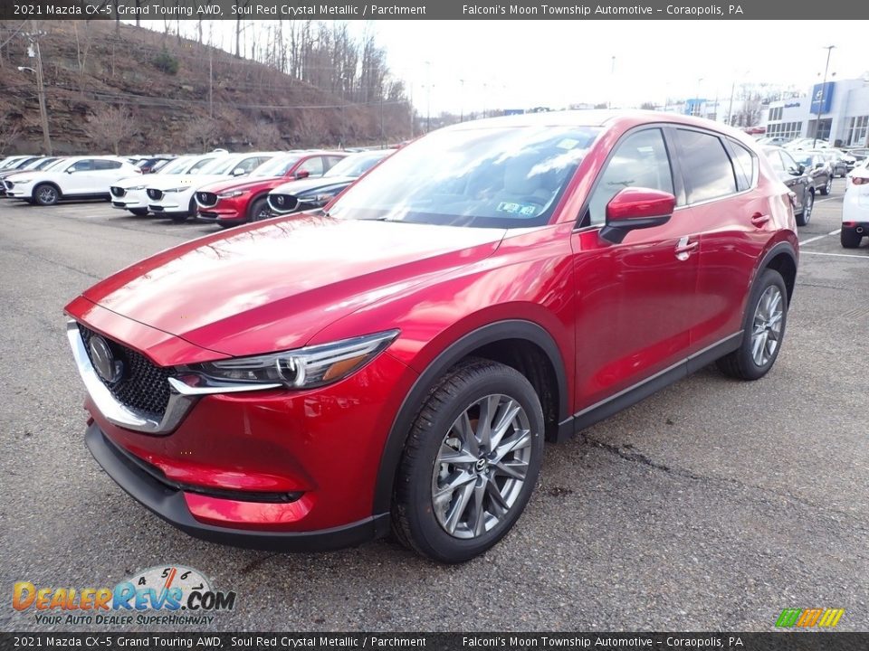 2021 Mazda CX-5 Grand Touring AWD Soul Red Crystal Metallic / Parchment Photo #5