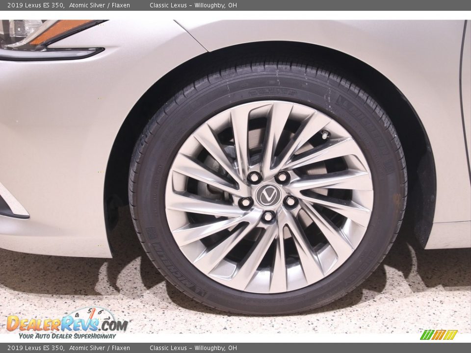 2019 Lexus ES 350 Atomic Silver / Flaxen Photo #24