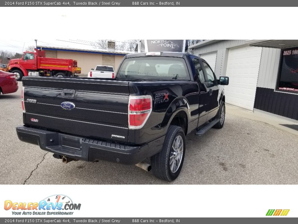 2014 Ford F150 STX SuperCab 4x4 Tuxedo Black / Steel Grey Photo #5