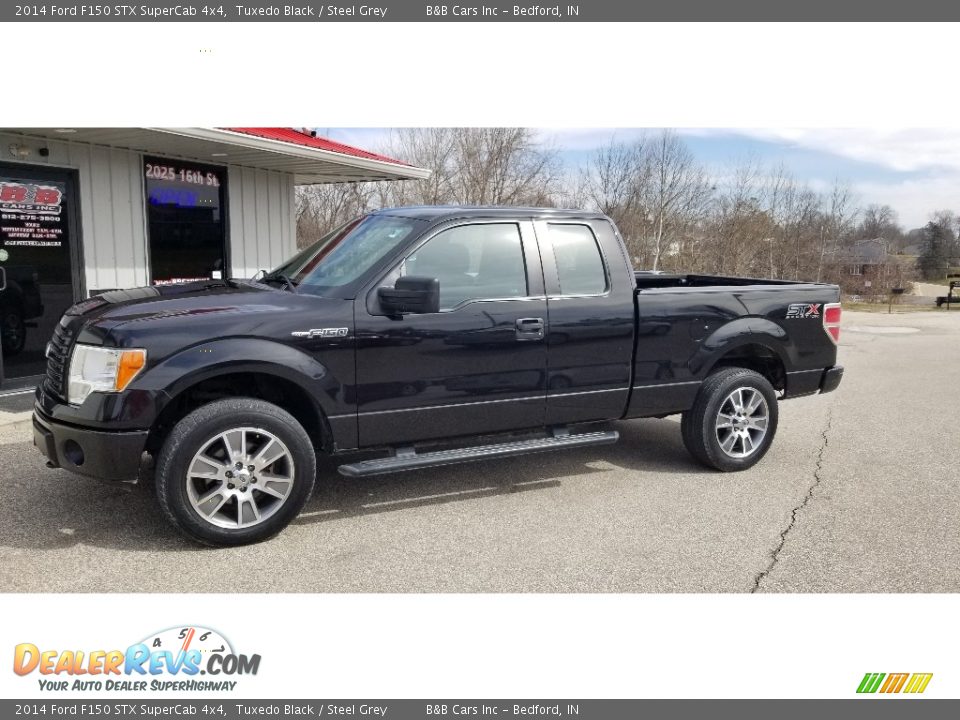 2014 Ford F150 STX SuperCab 4x4 Tuxedo Black / Steel Grey Photo #19