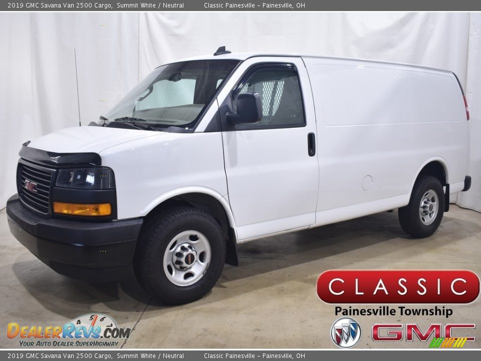 2019 GMC Savana Van 2500 Cargo Summit White / Neutral Photo #1