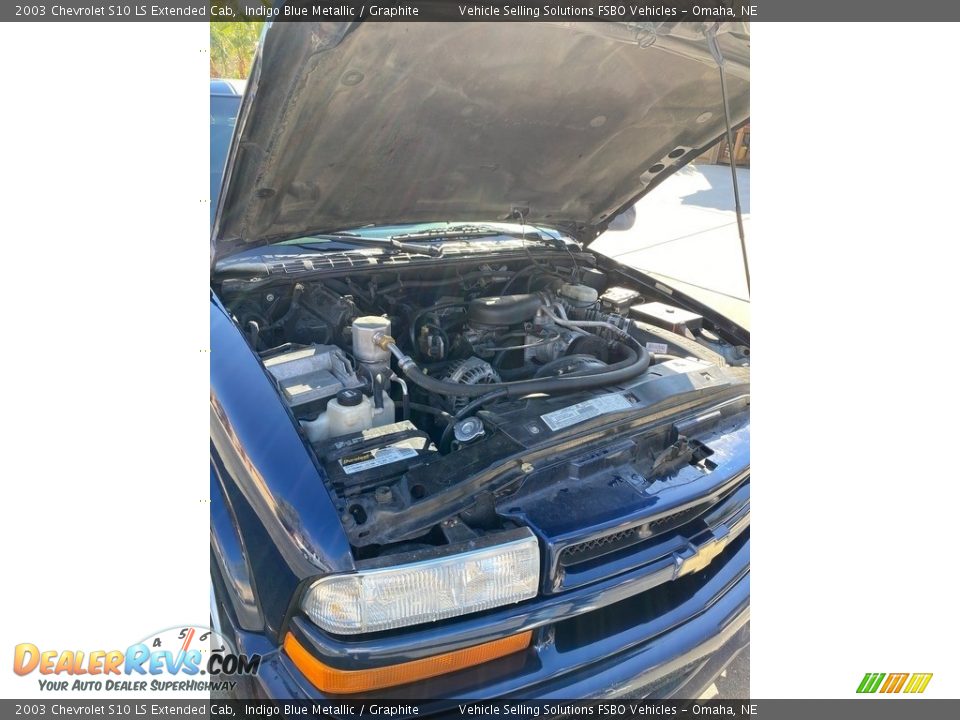 2003 Chevrolet S10 LS Extended Cab Indigo Blue Metallic / Graphite Photo #5