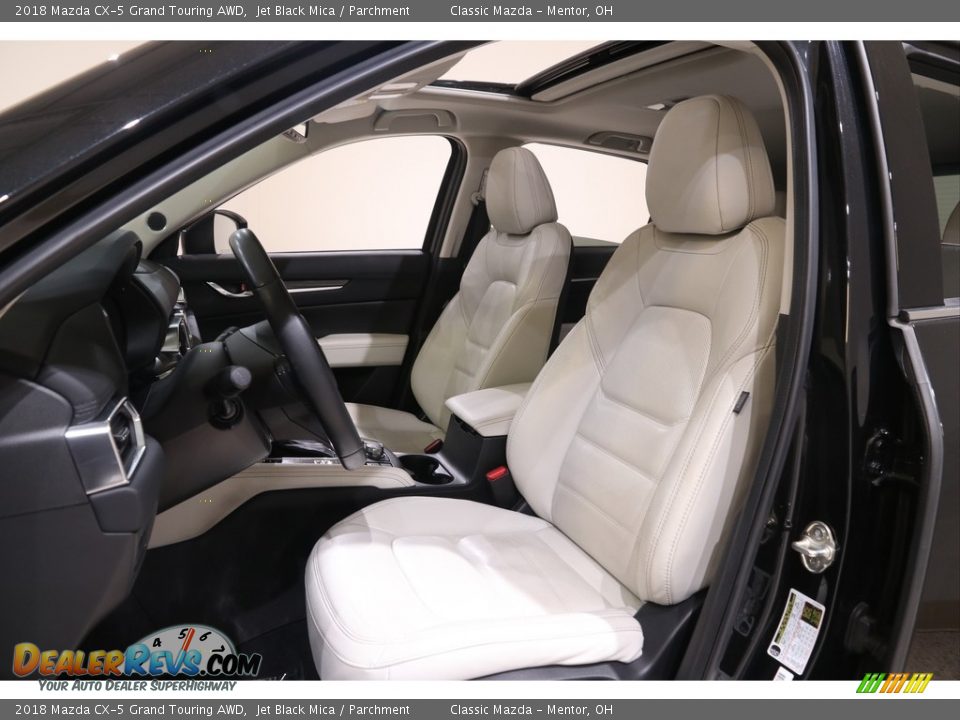 2018 Mazda CX-5 Grand Touring AWD Jet Black Mica / Parchment Photo #5
