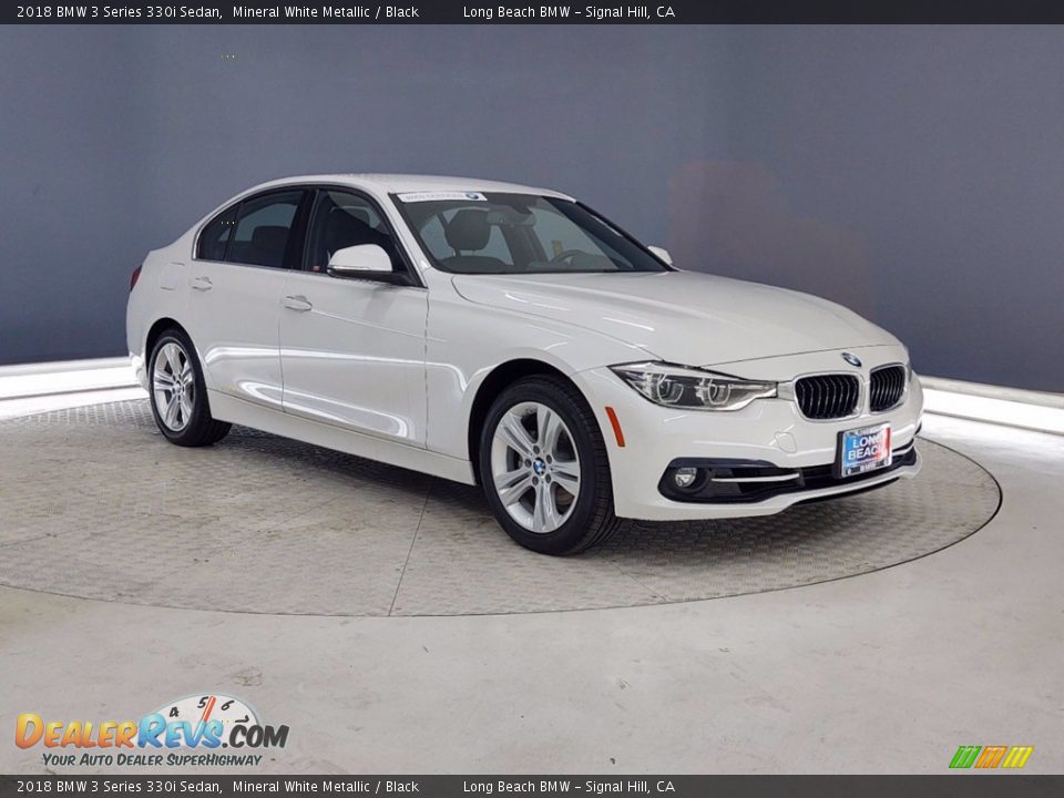 2018 BMW 3 Series 330i Sedan Mineral White Metallic / Black Photo #1