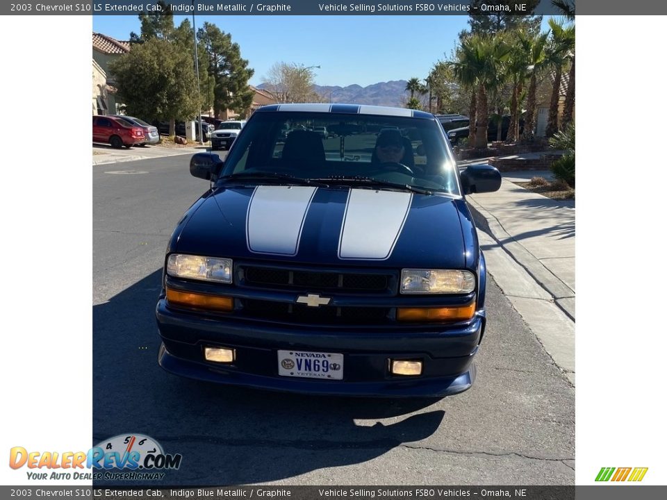 2003 Chevrolet S10 LS Extended Cab Indigo Blue Metallic / Graphite Photo #10