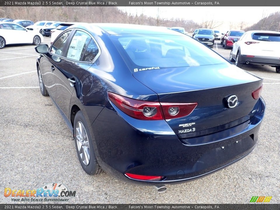 2021 Mazda Mazda3 2.5 S Sedan Deep Crystal Blue Mica / Black Photo #6