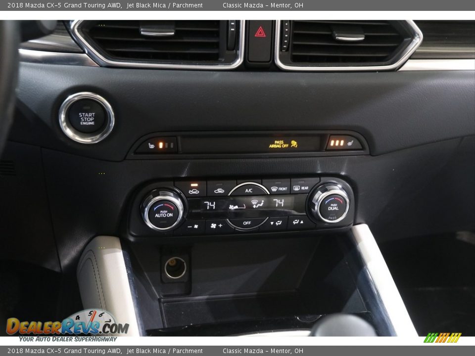 2018 Mazda CX-5 Grand Touring AWD Jet Black Mica / Parchment Photo #13