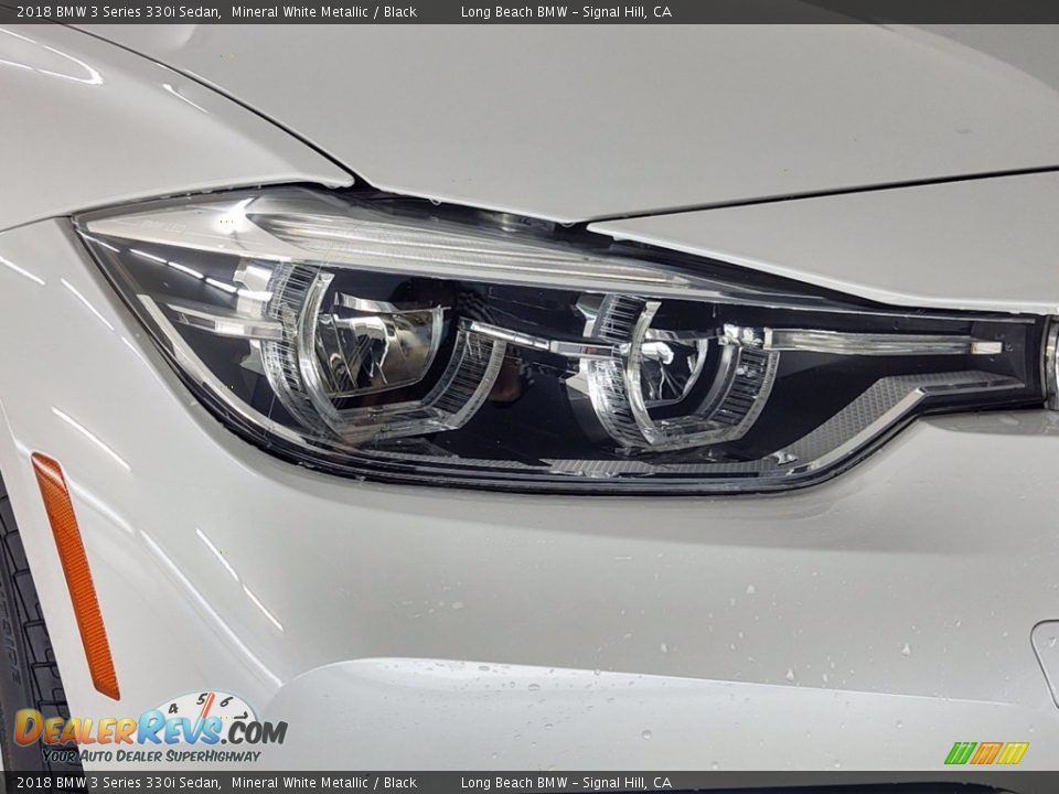 2018 BMW 3 Series 330i Sedan Mineral White Metallic / Black Photo #7