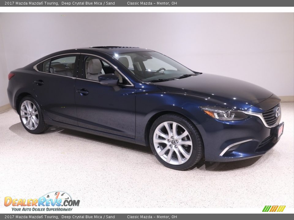 2017 Mazda Mazda6 Touring Deep Crystal Blue Mica / Sand Photo #1
