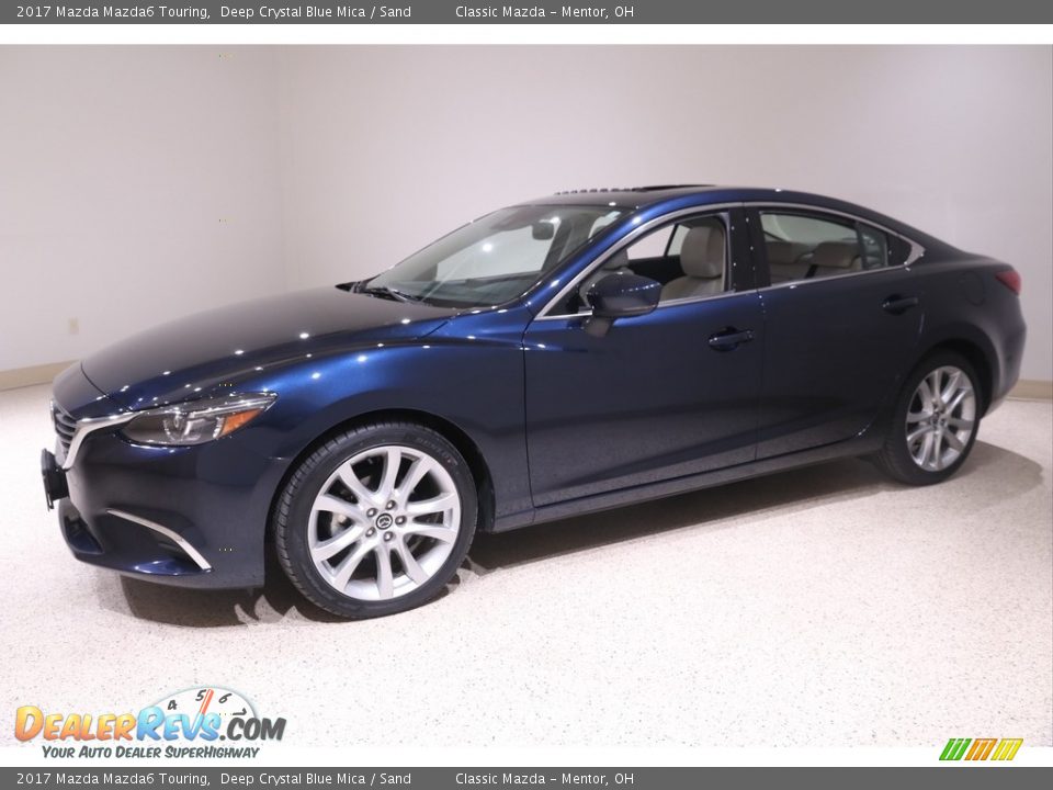 2017 Mazda Mazda6 Touring Deep Crystal Blue Mica / Sand Photo #3