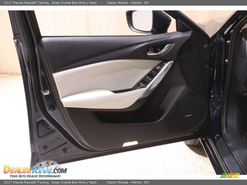 2017 Mazda Mazda6 Touring Deep Crystal Blue Mica / Sand Photo #4