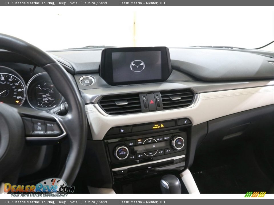 2017 Mazda Mazda6 Touring Deep Crystal Blue Mica / Sand Photo #9