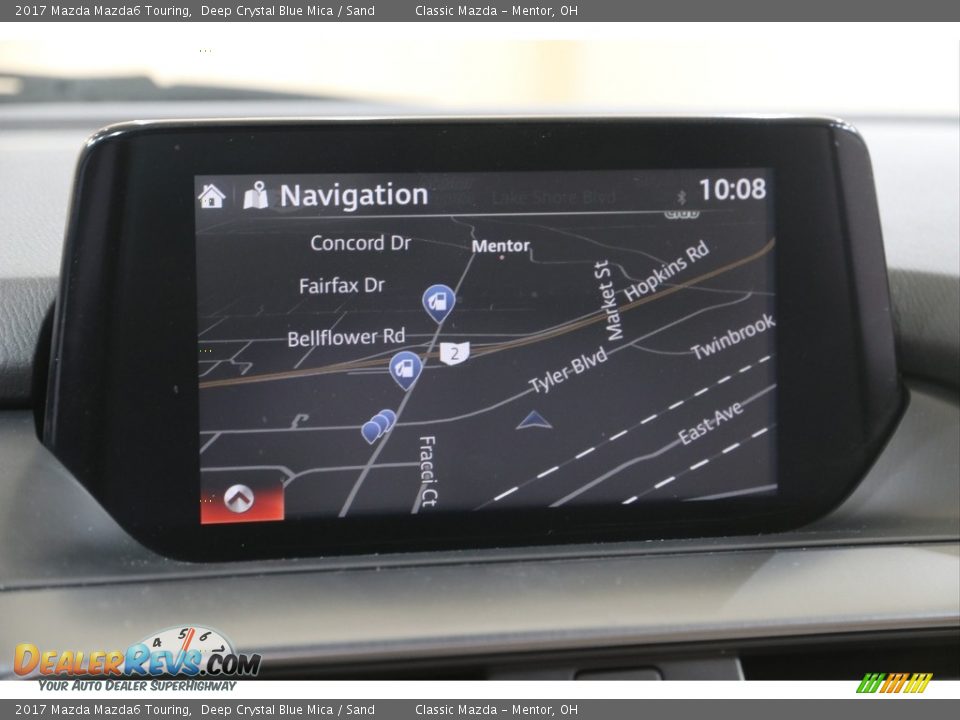 2017 Mazda Mazda6 Touring Deep Crystal Blue Mica / Sand Photo #10