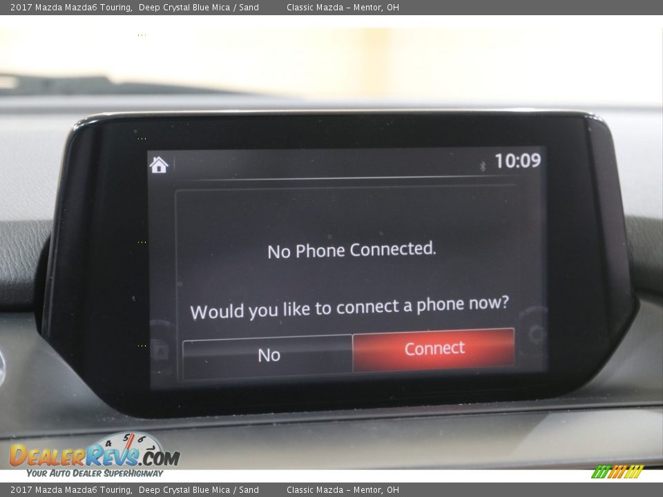 2017 Mazda Mazda6 Touring Deep Crystal Blue Mica / Sand Photo #11