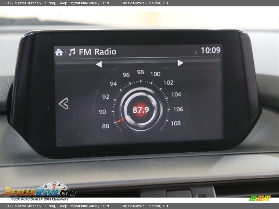 2017 Mazda Mazda6 Touring Deep Crystal Blue Mica / Sand Photo #12