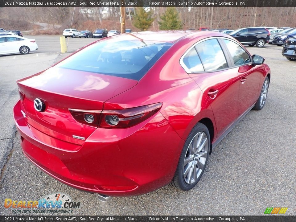 2021 Mazda Mazda3 Select Sedan AWD Soul Red Crystal Metallic / Black Photo #2