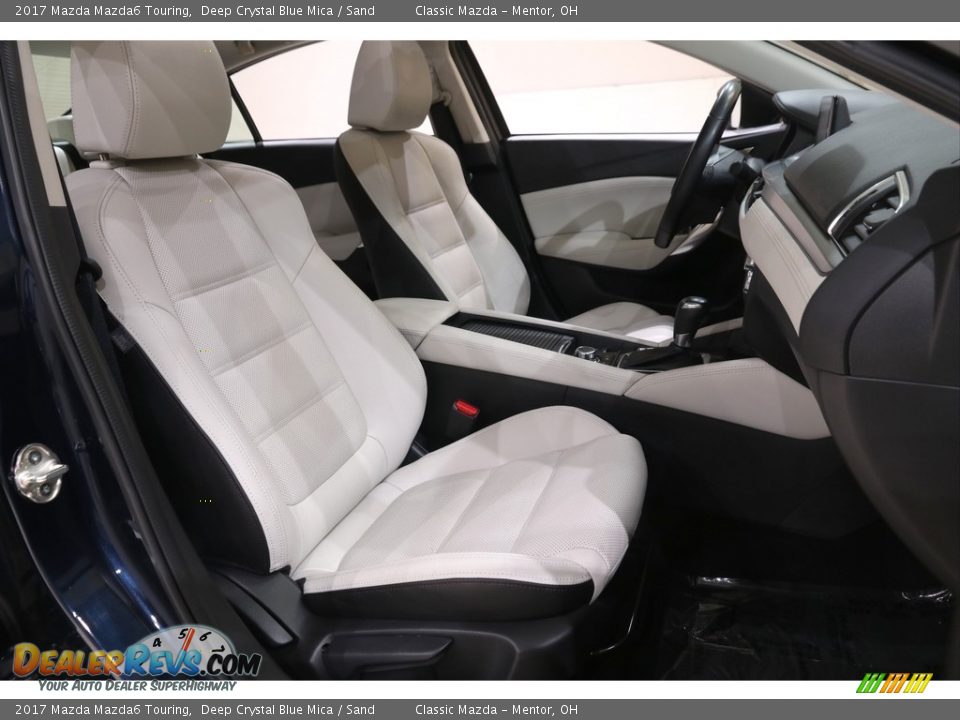 2017 Mazda Mazda6 Touring Deep Crystal Blue Mica / Sand Photo #16