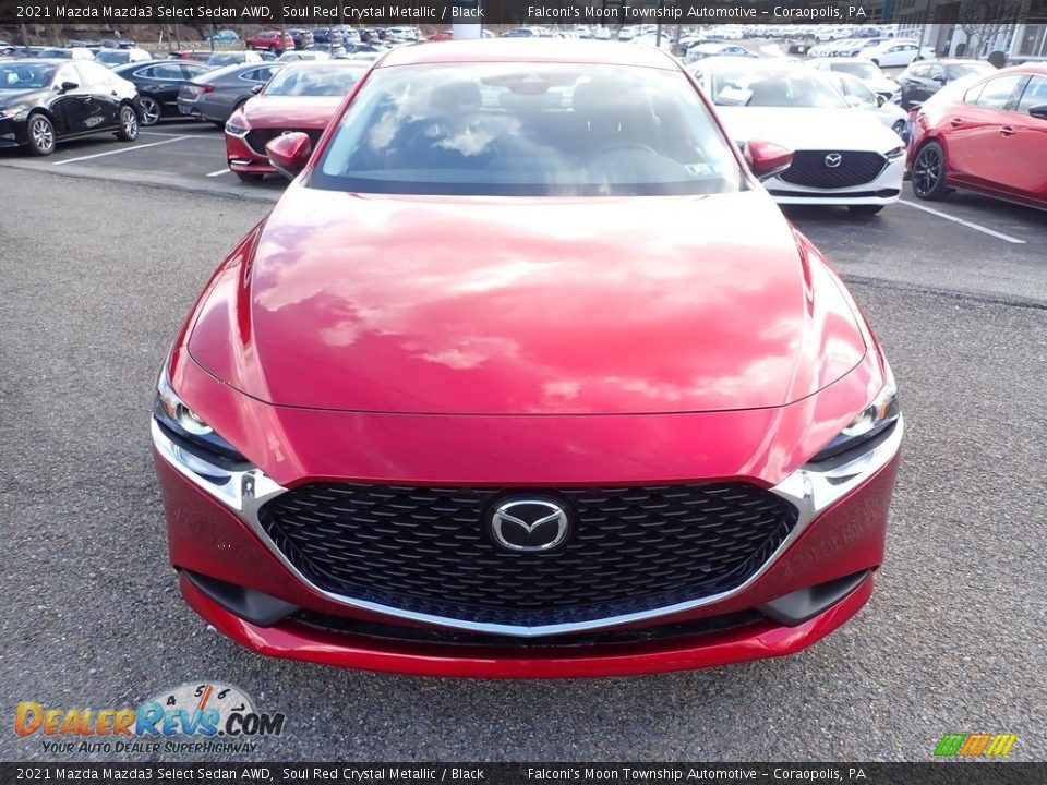 2021 Mazda Mazda3 Select Sedan AWD Soul Red Crystal Metallic / Black Photo #4