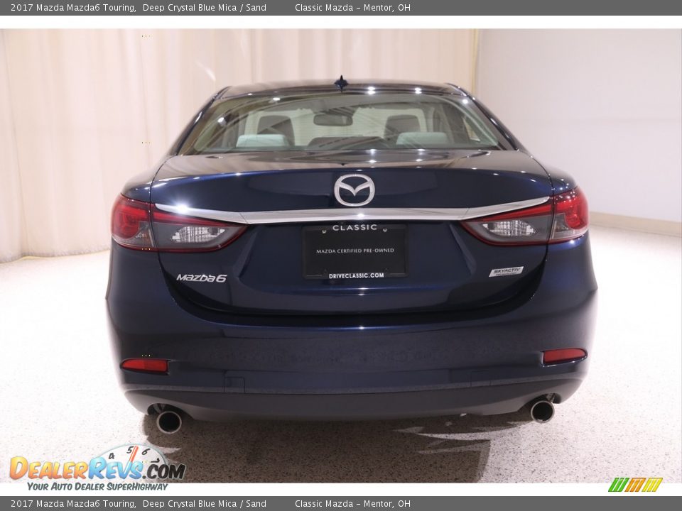 2017 Mazda Mazda6 Touring Deep Crystal Blue Mica / Sand Photo #20