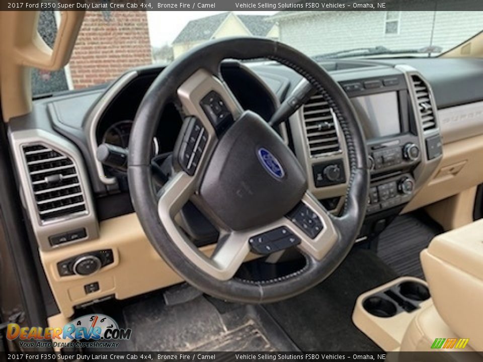 2017 Ford F350 Super Duty Lariat Crew Cab 4x4 Bronze Fire / Camel Photo #5