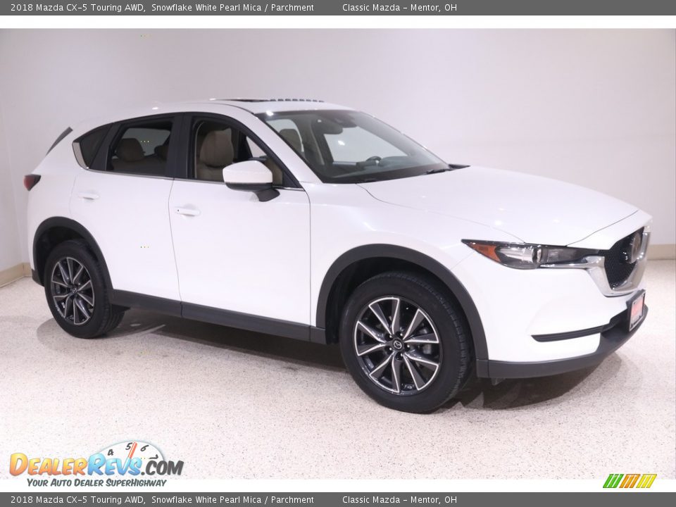 2018 Mazda CX-5 Touring AWD Snowflake White Pearl Mica / Parchment Photo #1