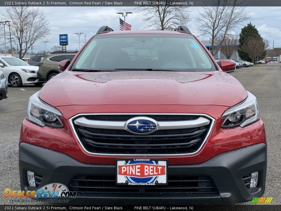 2021 Subaru Outback 2.5i Premium Crimson Red Pearl / Slate Black Photo #3