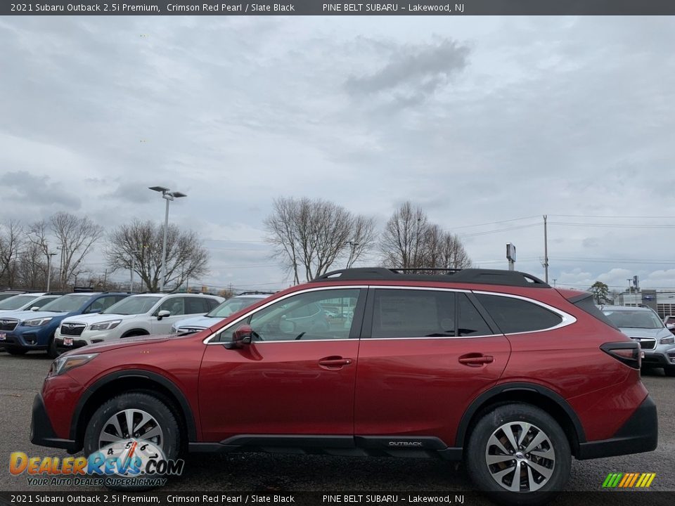 2021 Subaru Outback 2.5i Premium Crimson Red Pearl / Slate Black Photo #4
