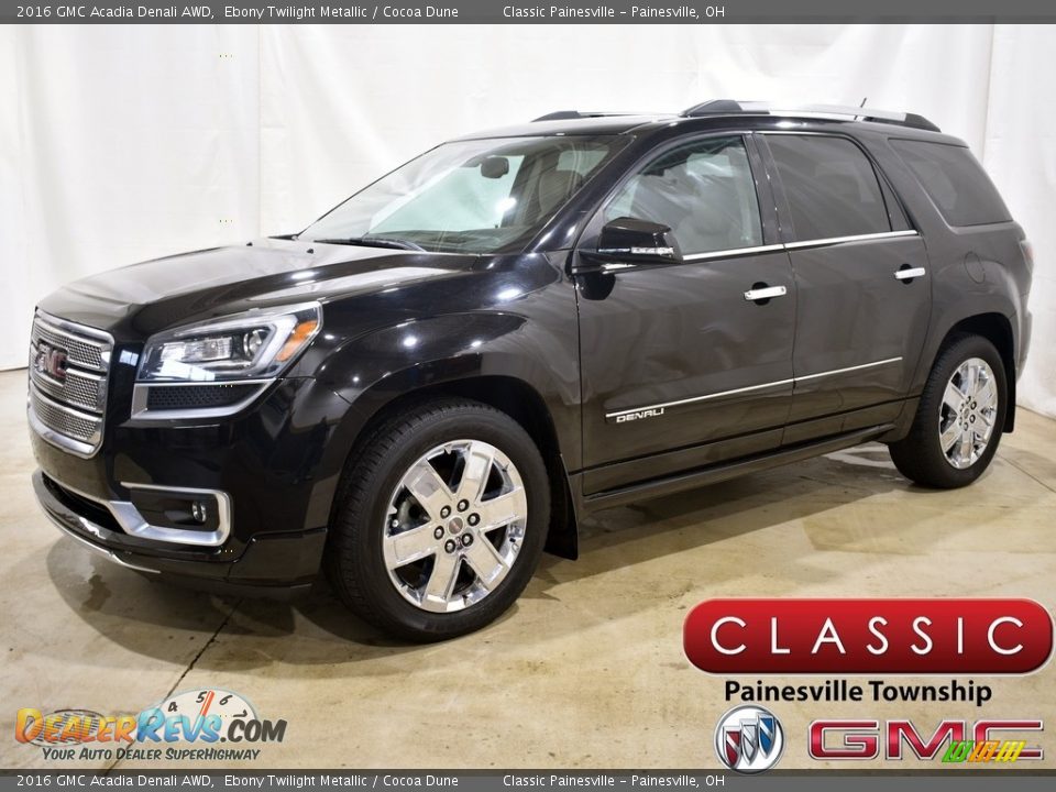 2016 GMC Acadia Denali AWD Ebony Twilight Metallic / Cocoa Dune Photo #1