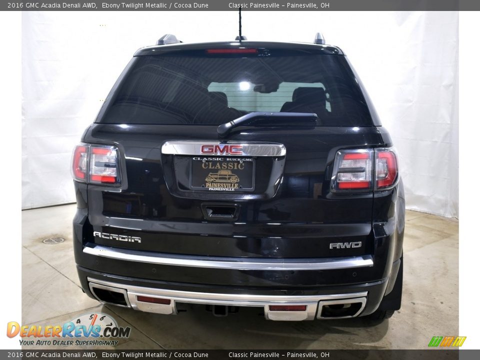 2016 GMC Acadia Denali AWD Ebony Twilight Metallic / Cocoa Dune Photo #3