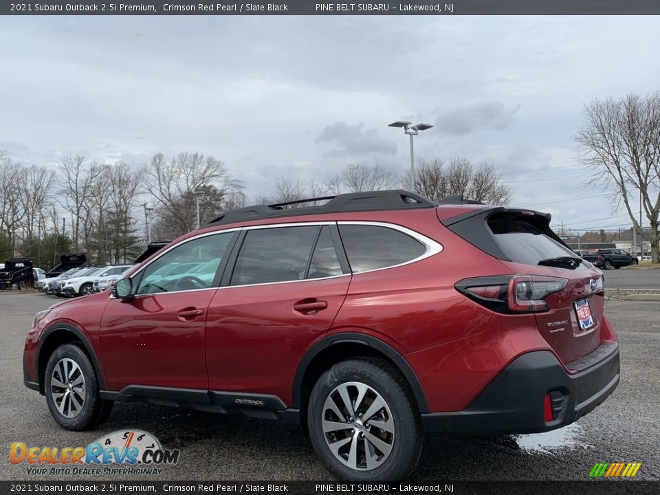 2021 Subaru Outback 2.5i Premium Crimson Red Pearl / Slate Black Photo #6