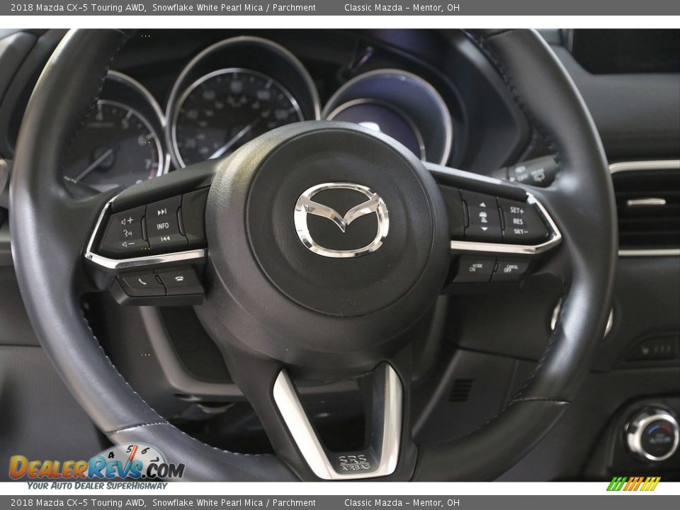 2018 Mazda CX-5 Touring AWD Snowflake White Pearl Mica / Parchment Photo #7