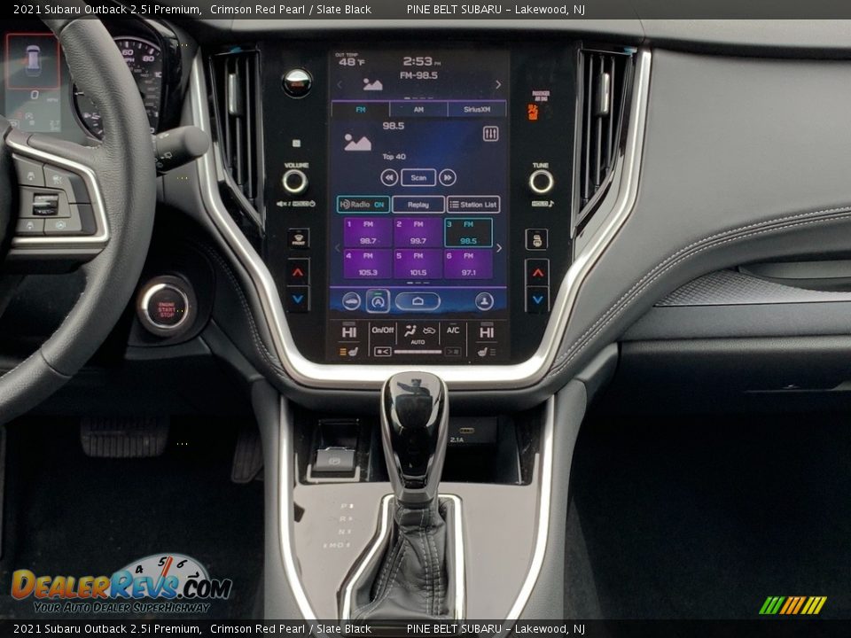 2021 Subaru Outback 2.5i Premium Crimson Red Pearl / Slate Black Photo #10