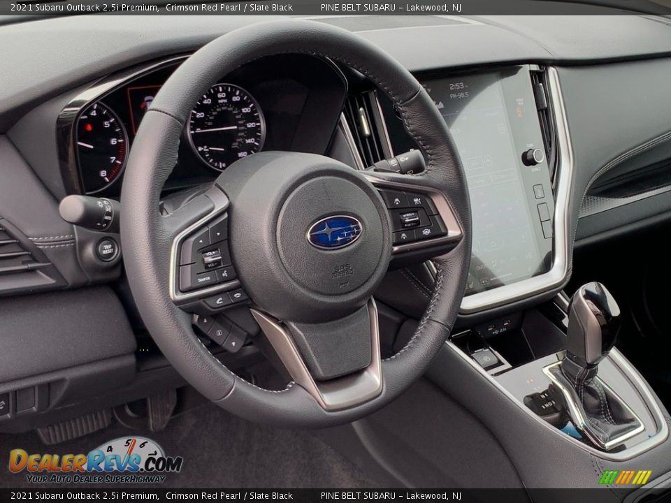 2021 Subaru Outback 2.5i Premium Crimson Red Pearl / Slate Black Photo #12