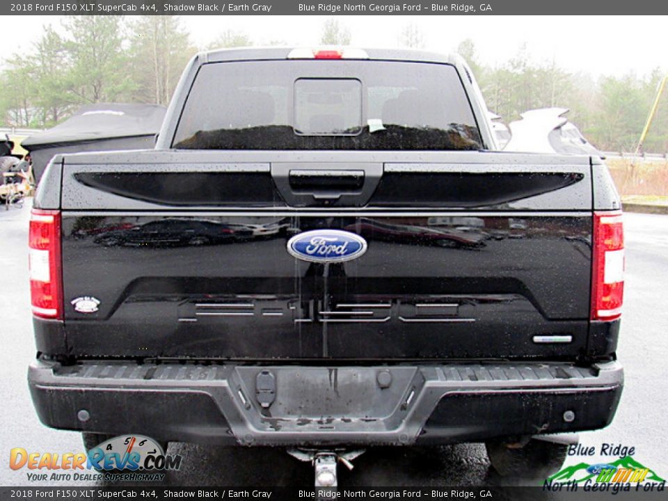 2018 Ford F150 XLT SuperCab 4x4 Shadow Black / Earth Gray Photo #4