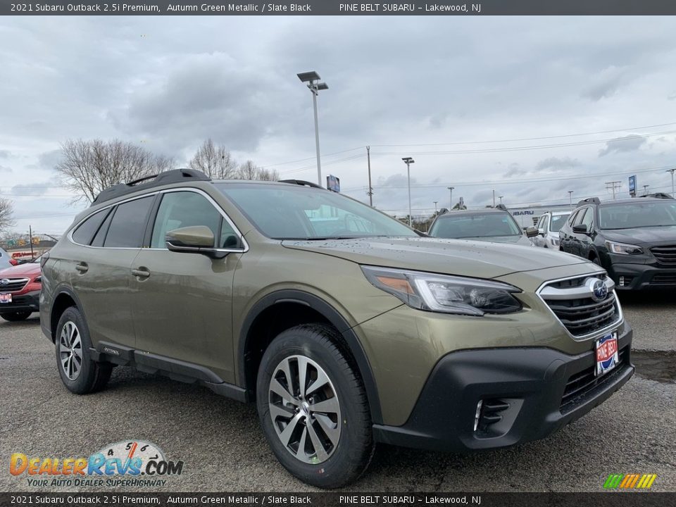 2021 Subaru Outback 2.5i Premium Autumn Green Metallic / Slate Black Photo #1