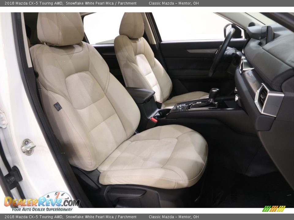 2018 Mazda CX-5 Touring AWD Snowflake White Pearl Mica / Parchment Photo #15