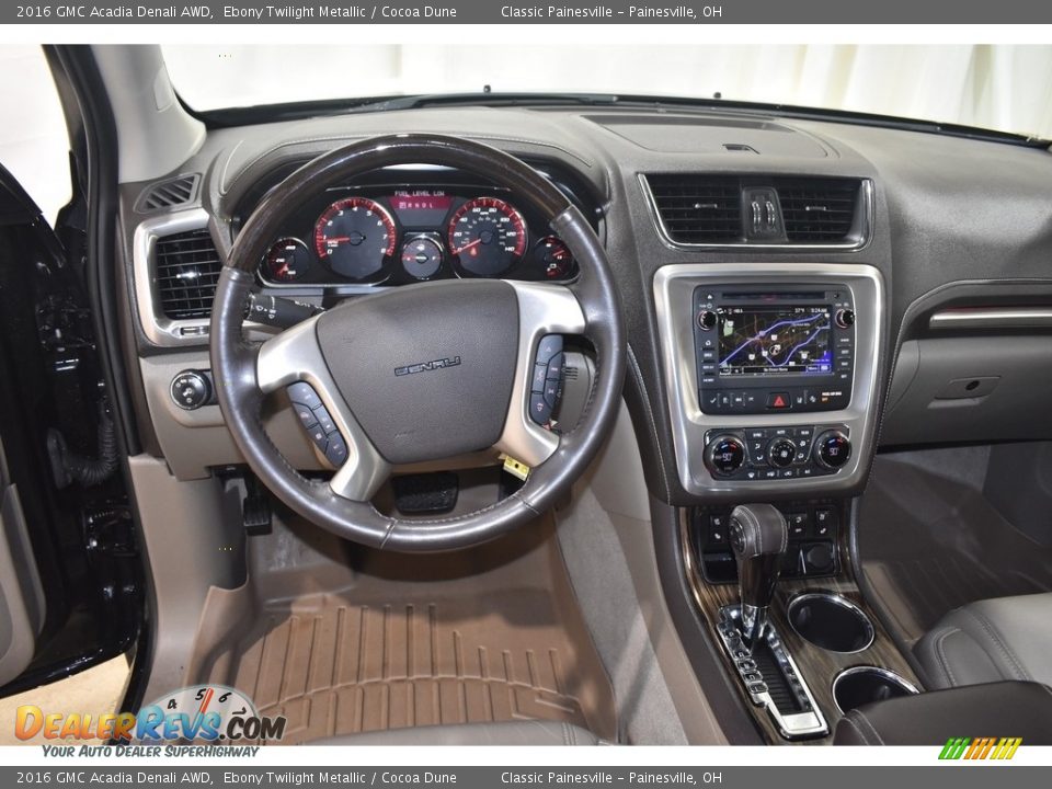 2016 GMC Acadia Denali AWD Ebony Twilight Metallic / Cocoa Dune Photo #15
