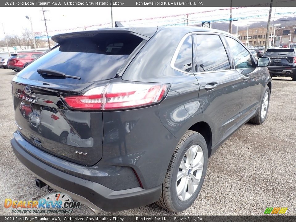 2021 Ford Edge Titanium AWD Carbonized Gray Metallic / Ebony Photo #2