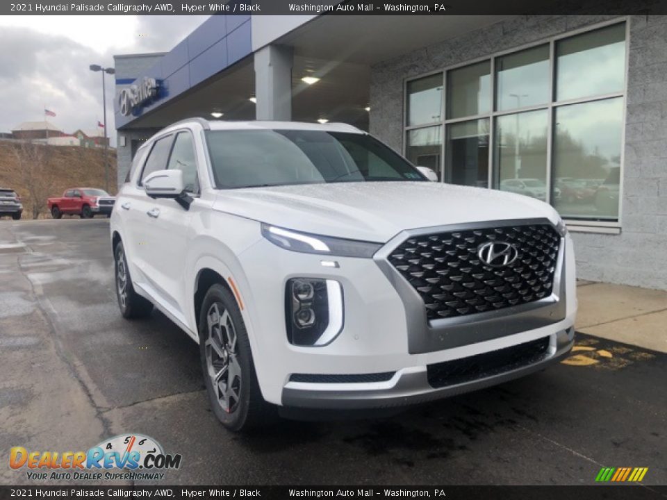 2021 Hyundai Palisade Calligraphy AWD Hyper White / Black Photo #1