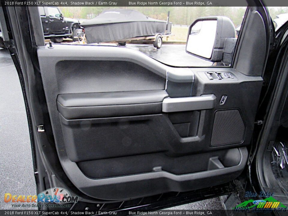 2018 Ford F150 XLT SuperCab 4x4 Shadow Black / Earth Gray Photo #9