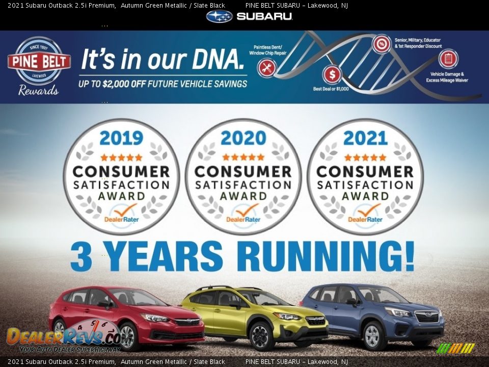 Dealer Info of 2021 Subaru Outback 2.5i Premium Photo #4