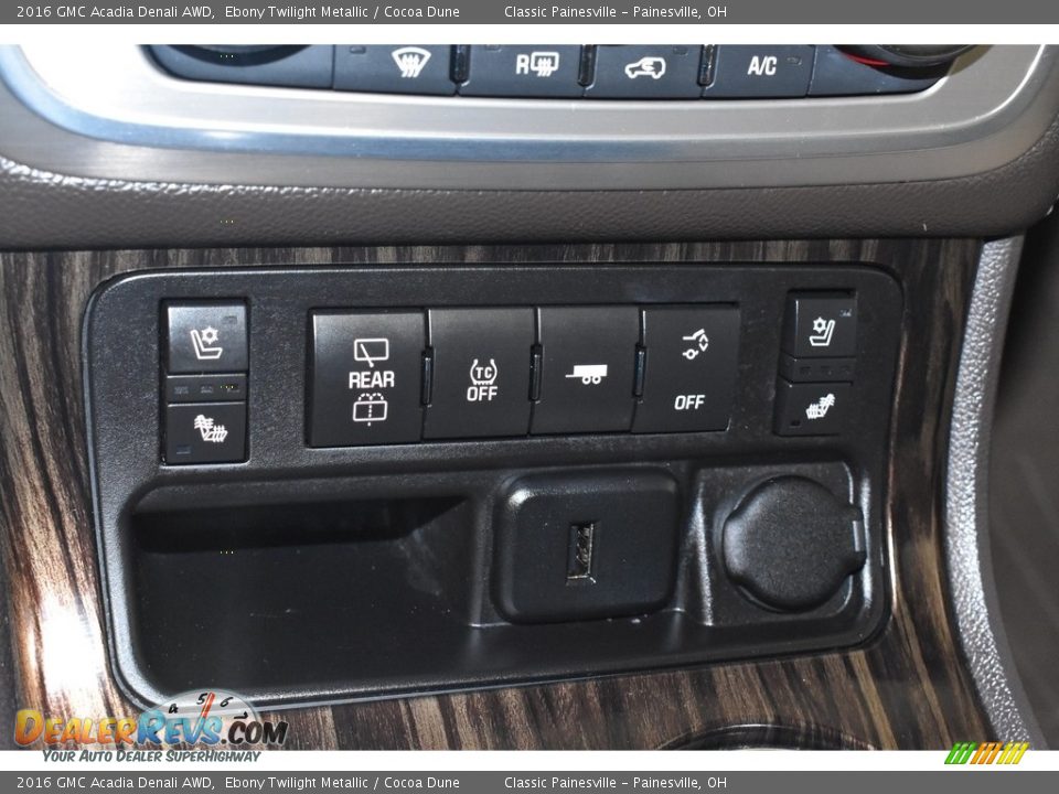 2016 GMC Acadia Denali AWD Ebony Twilight Metallic / Cocoa Dune Photo #17