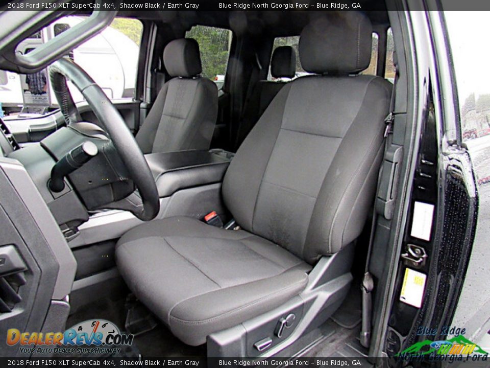 2018 Ford F150 XLT SuperCab 4x4 Shadow Black / Earth Gray Photo #10