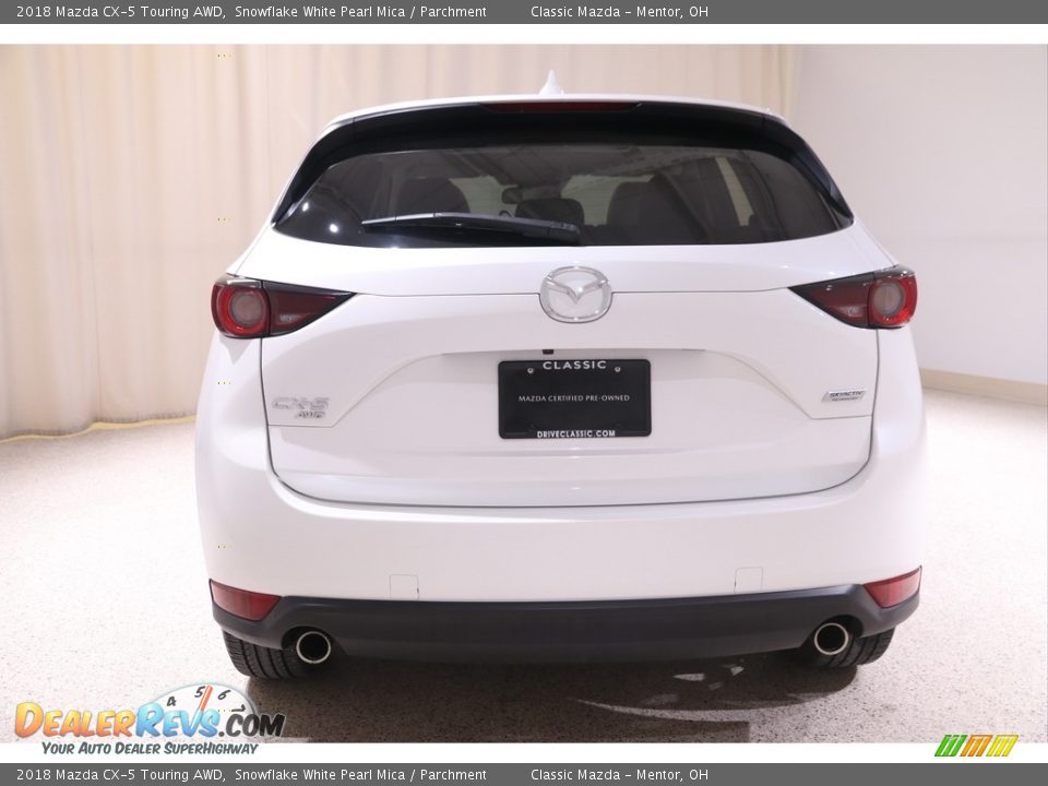 2018 Mazda CX-5 Touring AWD Snowflake White Pearl Mica / Parchment Photo #19