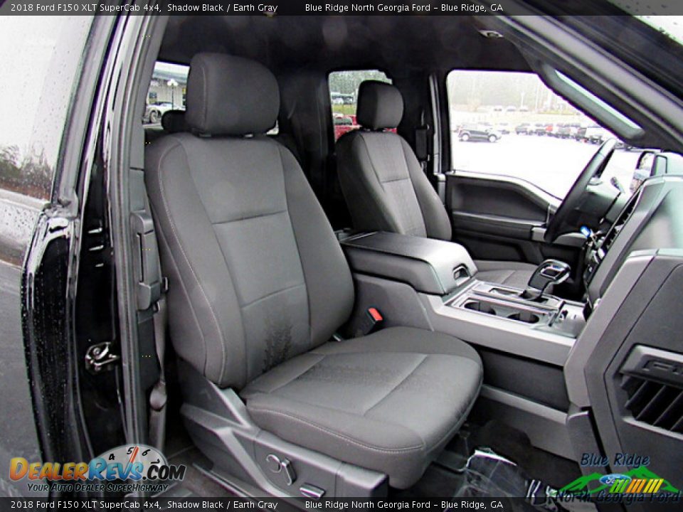 2018 Ford F150 XLT SuperCab 4x4 Shadow Black / Earth Gray Photo #11