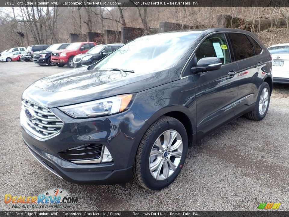 Carbonized Gray Metallic 2021 Ford Edge Titanium AWD Photo #5