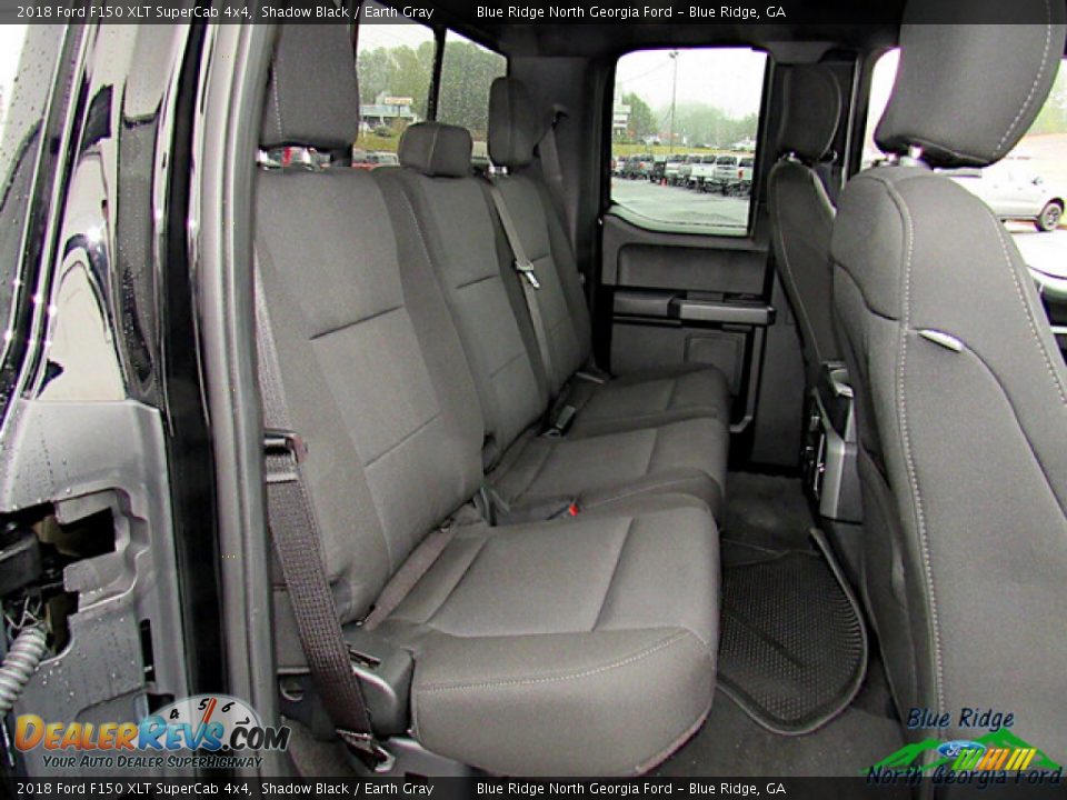 2018 Ford F150 XLT SuperCab 4x4 Shadow Black / Earth Gray Photo #13