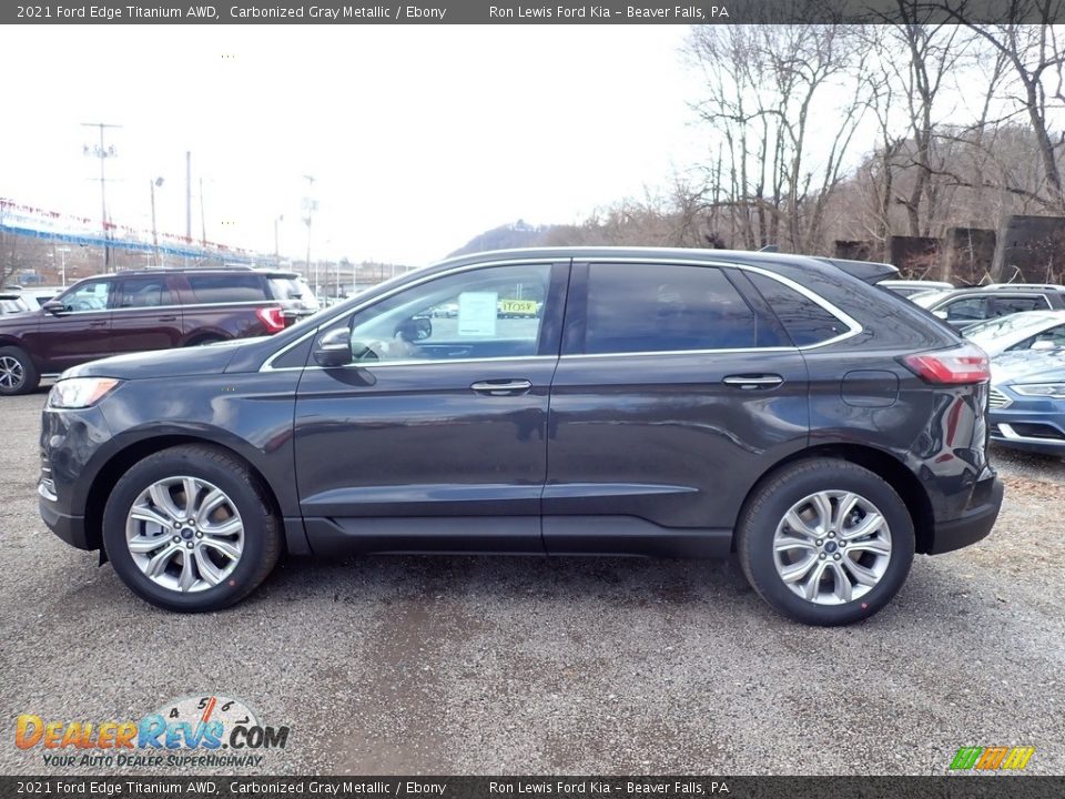 Carbonized Gray Metallic 2021 Ford Edge Titanium AWD Photo #6