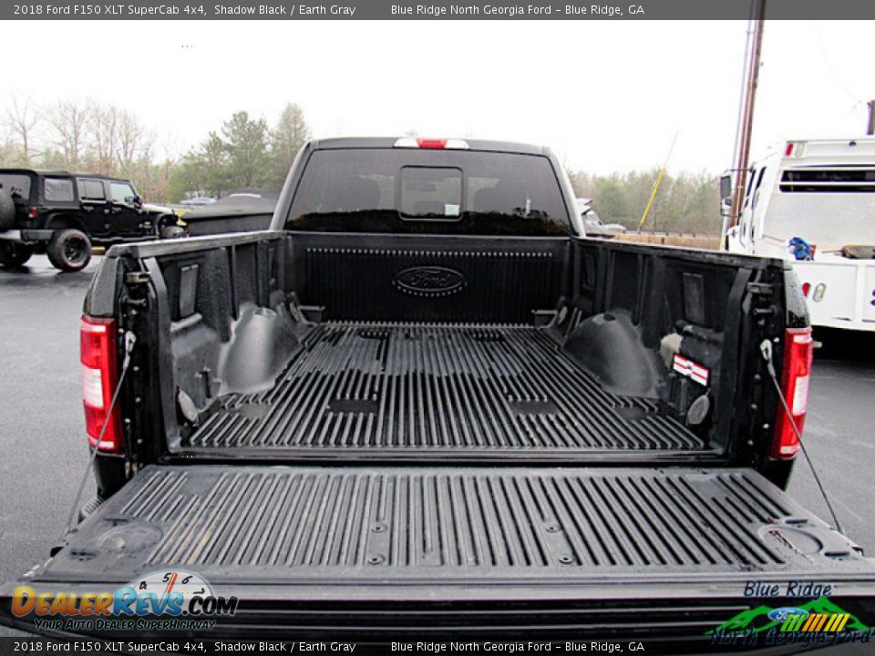2018 Ford F150 XLT SuperCab 4x4 Shadow Black / Earth Gray Photo #14